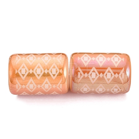 Electroplate Glass Beads EGLA-N026-02A-F01-1