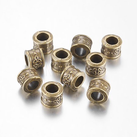 Tibetan Style European Beads MLF11489Y-NF-1