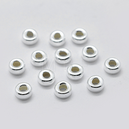 925 Sterling Silver Spacer Beads STER-K171-39S-04-1