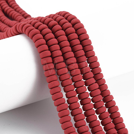 Handmade Polymer Clay Beads Strands CLAY-N008-22-1