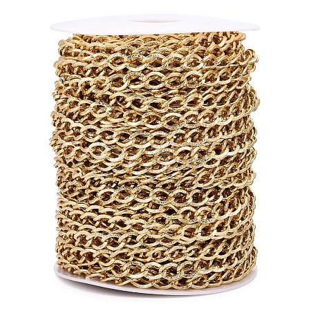 Aluminium Textured Curb Chains CHA-T001-45G-1