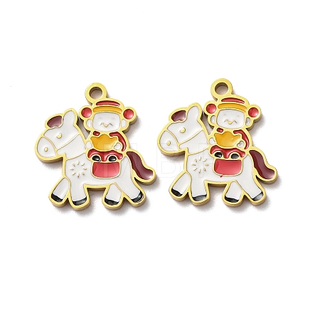 304 Stainless Steel Pendants STAS-D221-02G-1