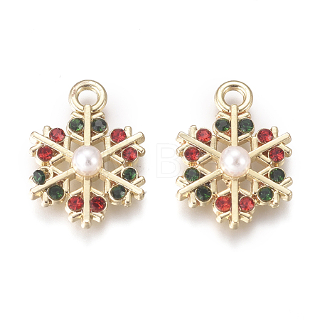 Golden Plated Alloy Charms PALLOY-L228-013G-1