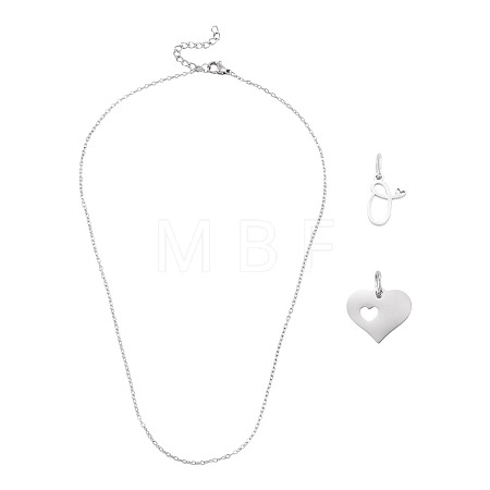 1Pc 304 Stainless Steel Cable Chain Necklaces NJEW-TA0001-24Q-1