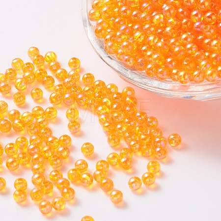 Eco-Friendly Transparent Acrylic Beads X-PL734-14-1