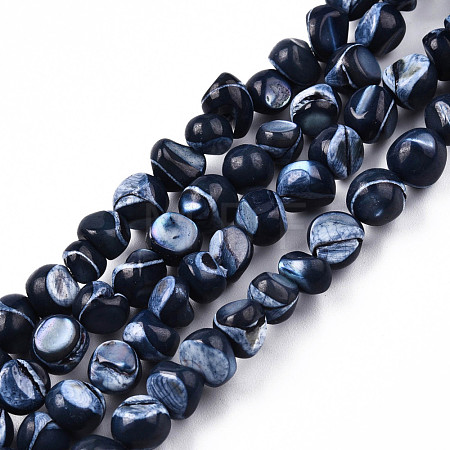 Natural Trochid Shell/Trochus Shell Beads Strands SSHEL-N032-48-A01-1