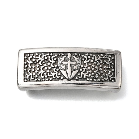 304 Stainless Steel Slide Charms STAS-F356-03AS-1