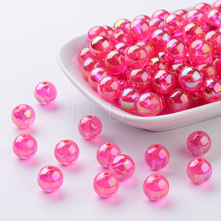 Eco-Friendly Transparent Acrylic Beads PL735-15-1