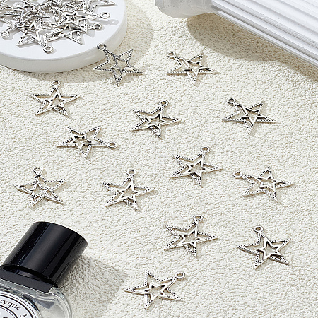 30Pcs Tibetan Style Alloy Pendants FIND-LP0004-66-1