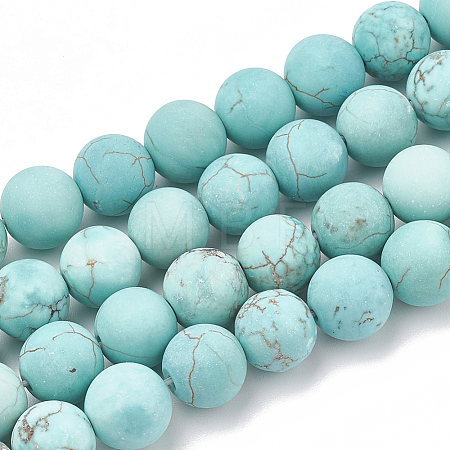 Natural Magnesite Beads Strands G-T106-185-1-1