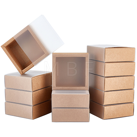 Kraft Paper Storage Gift Drawer Boxes CON-WH0089-37A-01-1