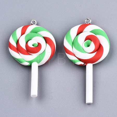 Handmade Polymer Clay Charms CLAY-T016-80A-1