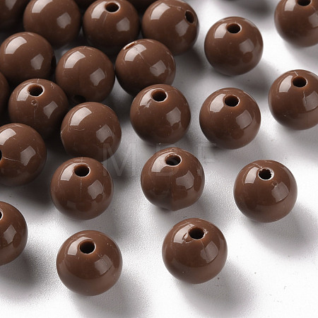 Opaque Acrylic Beads X-MACR-S370-C10mm-A17-1