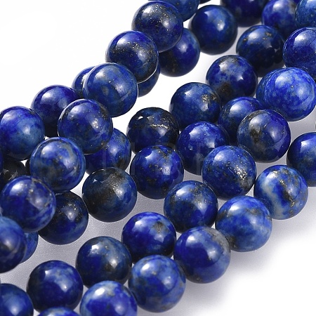 Natural Lapis Lazuli Bead Strands X-G-G953-01-6mm-1