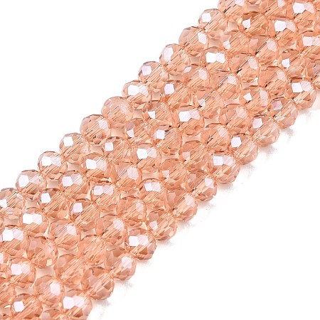Electroplate Glass Beads Strands EGLA-A044-T4mm-A21-1
