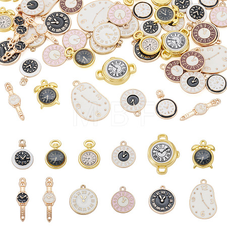 50 Pcs Alloy Enamel Pendants ENAM-TA0003-76-1