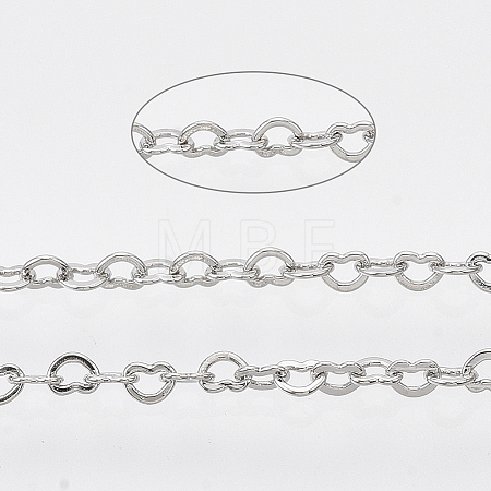Brass Heart Link Chains CHC-T008-03P-01-1
