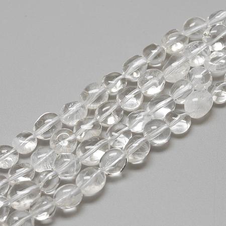 Natural Quartz Crystal Beads Strands G-R445-8x10-08-1