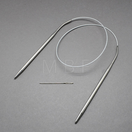 Steel Wire Stainless Steel Circular Knitting Needles and Iron Tapestry Needles X-TOOL-R042-650x4mm-1