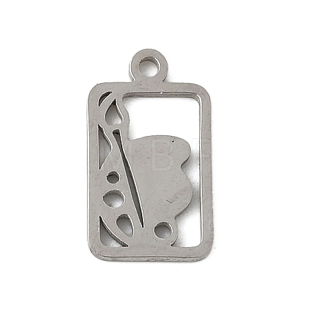 304 Stainless Steel Charms STAS-G355-07P-1