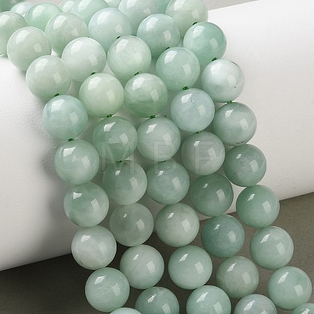 Natural Glass Beads Strands G-A313-A01-8mm-1