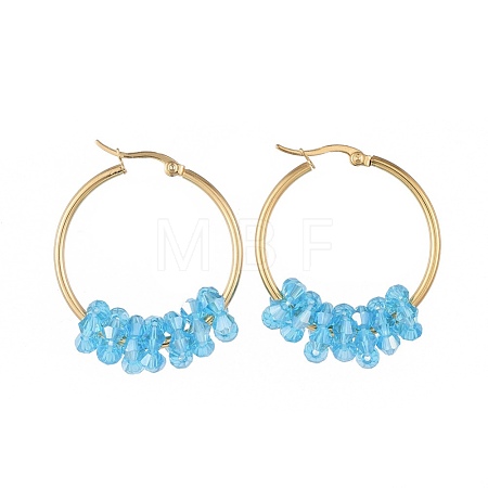 304 Stainless Steel Hoop Earrings EJEW-JE03572-03-1