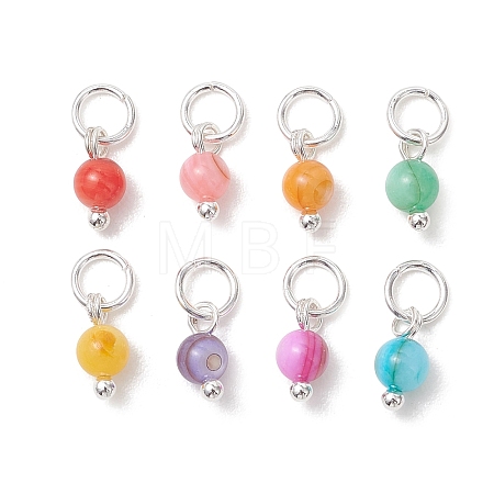 Dyed Natural Freshwater Shell Pendants PALLOY-JF05441-03-1