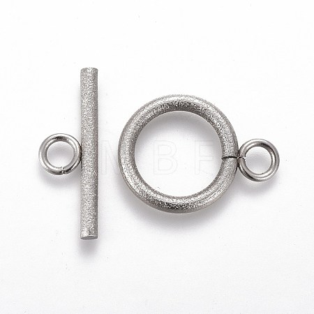 Tarnish Resistant 304 Stainless Steel Toggle Clasps STAS-P248-03P-1