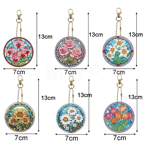 DIY Diamond Painting Pendant Decoration Kits PW-WG99385-07-1