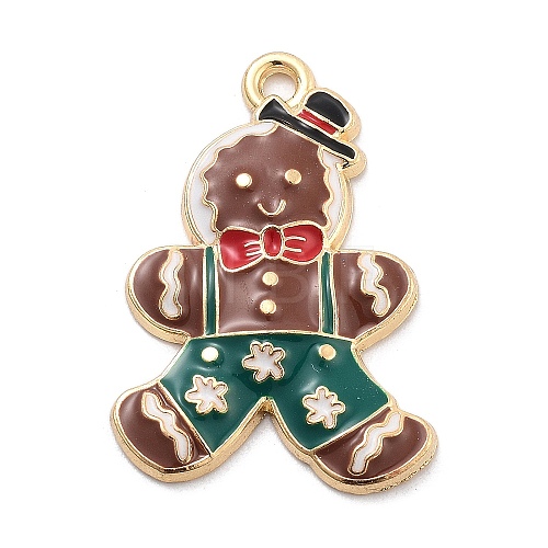 Christmas Theme Alloy Enamel Pendants ENAM-D060-04D-1