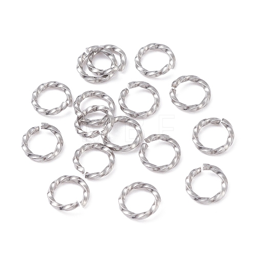 Tarnish Resistant 304 Stainless Steel Jump Rings STAS-F191-12P-B-1