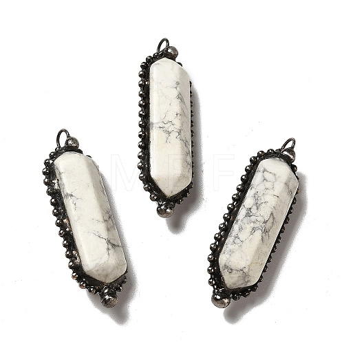 Natural Howlite Big Pendants G-F731-05G-1