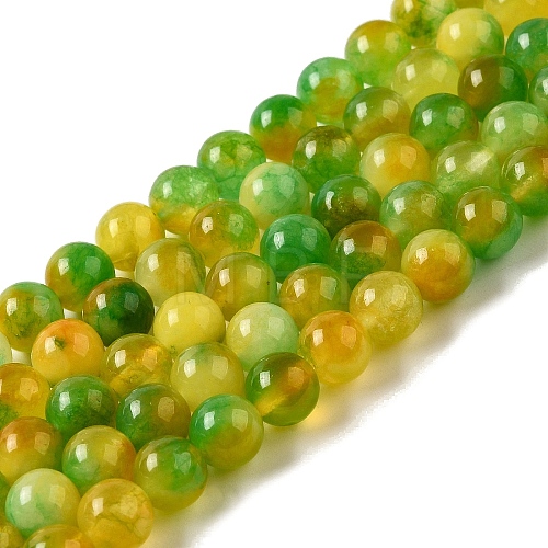 Natural Dyed Jade Beads Strands G-M402-C03-22-1