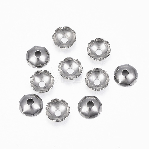 Tarnish Resistant 304 Stainless Steel Bead Caps STAS-H396-16P-1