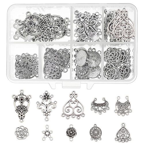 Tibetan Style Alloy Chandelier Components PALLOY-SC0003-25AS-1