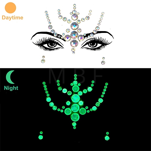 Luminous Glow in the Dark Removable Temporary Water Proof Tattoos Paper Stickers PW-WGF5E01-03-1