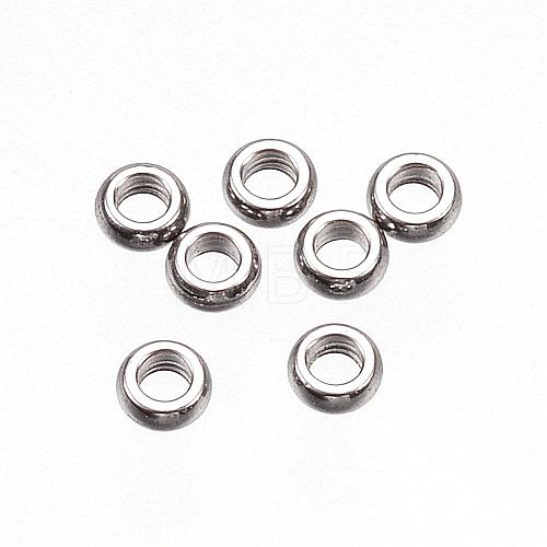 Tarnish Resistant 201 Stainless Steel Spacer Beads STAS-D448-028P-1