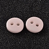 2-Hole Flat Round Resin Sewing Buttons for Costume Design BUTT-E119-24L-16-2
