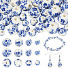 40Pcs 4 Styles Handmade Porcelain Beads PORC-TADJ0001-08B-1