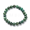 Natural African Jade Stretch Beaded Bracelets G-A185-01Q-1