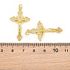 Easter Brass Micro Pave Clear Cubic Zirconia Pendants CU-CBA48B8-01G-A-3