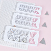 2 Sets 2 Style Triangle & Square Food Grade Plastic Clay Cutter Set DIY-SC0021-35-4