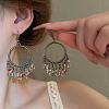 Alloy & Glass Chandelier Earrings for Women WG7E42B-01-2