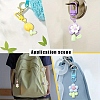 6Pcs Flower Resin Pendant Decorations HJEW-YW00056-6