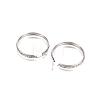 304 Stainless Steel Geometric Hoop Earrings for Women STAS-D171-33B-P-2