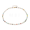 Glass Beaded Necklaces NJEW-JN03234-1