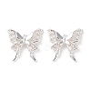 Brass Micro Pave Clear Cubic Zirconia Pendants KK-G491-04S-1