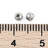 Anti-Tarnish Textured 316 Surgical Stainless Steel Beads STAS-M106-01C-P-2