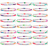 24Pcs Acrylic Beads Braided Bracelets SA1431-3-1