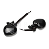 Heart Natural Obsidian Pendant Decorations G-K353-07C-2